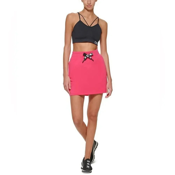 Dkny Sport Women's Logo Skirt Pink NWT - Picture 3 of 5